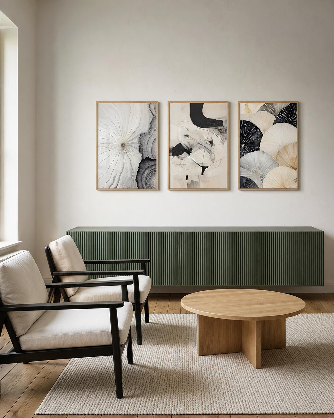 Natuurlijke lijnen Posterset