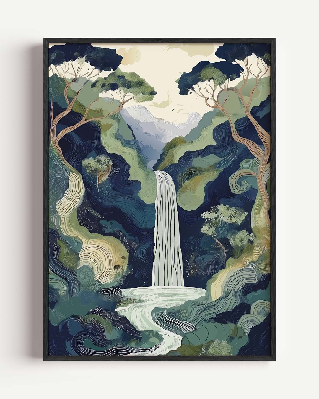 Dromerige Watervallandschap Poster