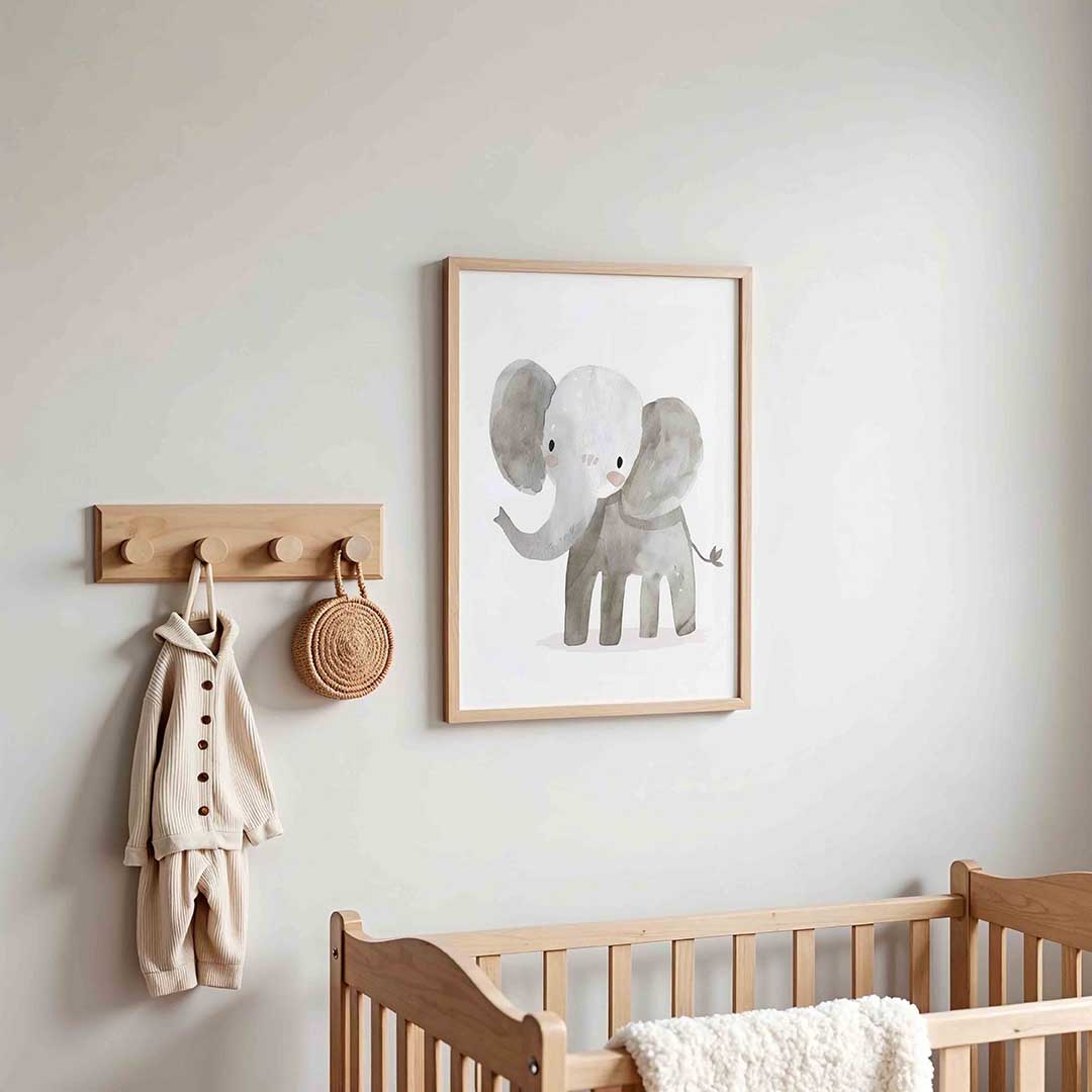 Schattige olifant Poster