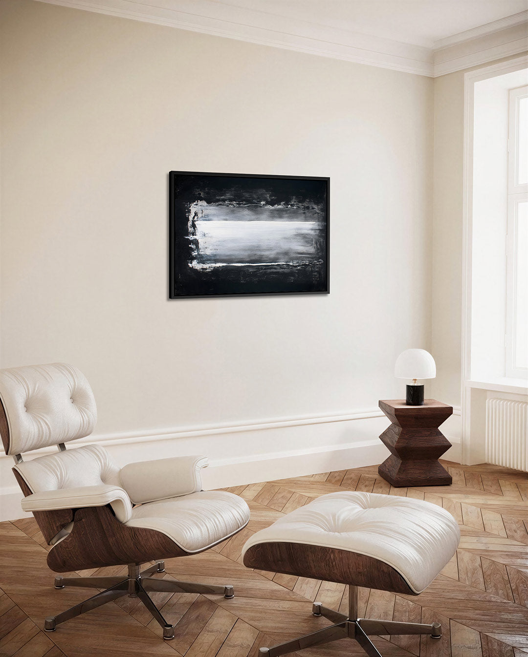 Horizontale streken Kunstwerk