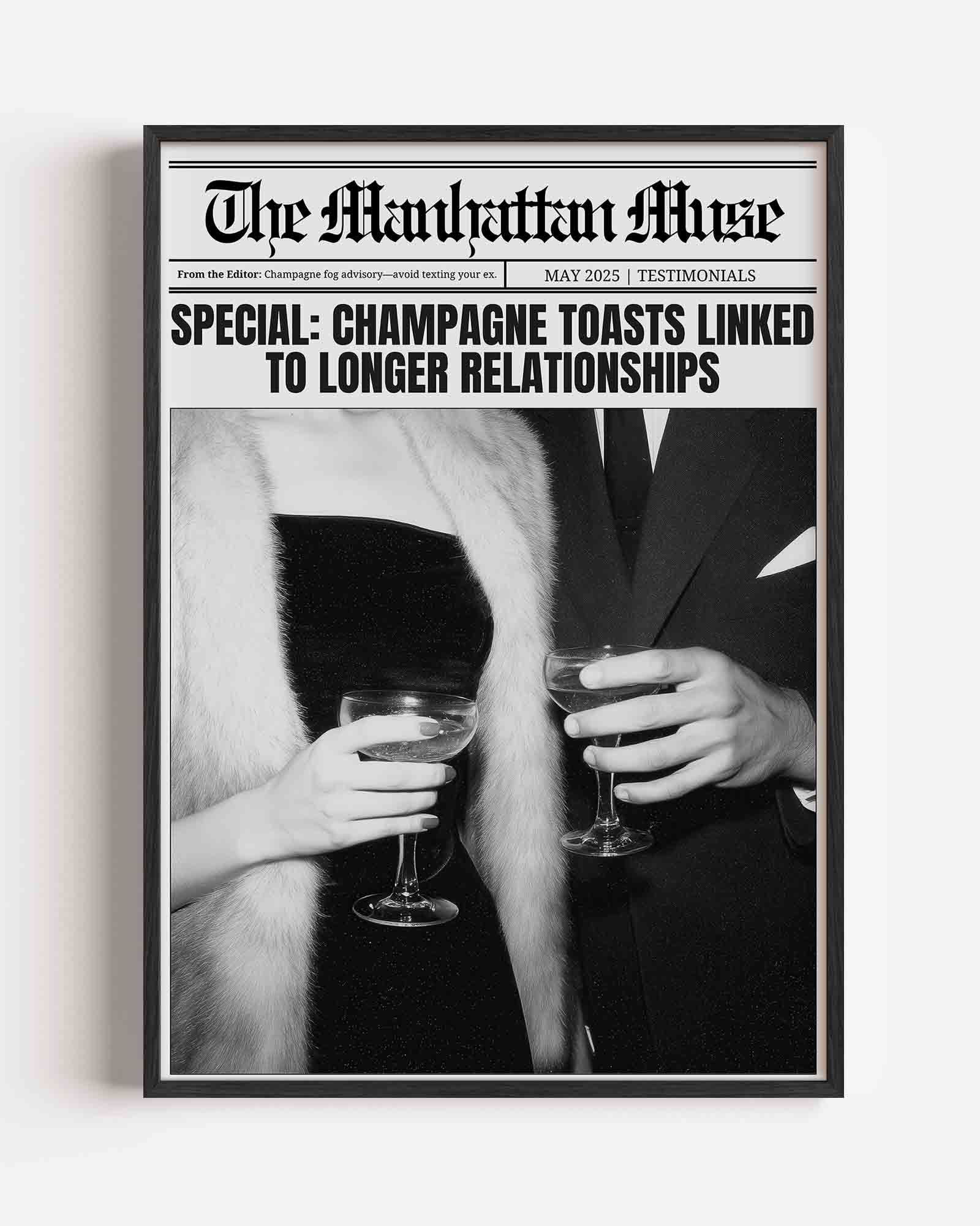 Manhattan muse champagne Poster