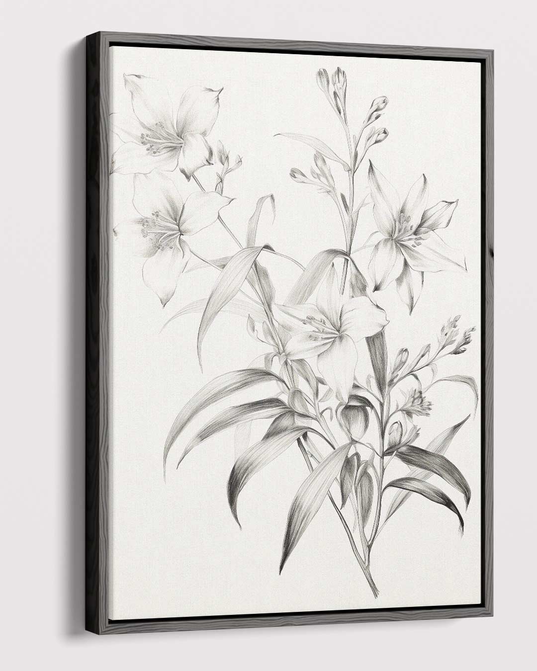 Elegante Bloemschildering Kunstwerk-canvas-dibond-plexiglas-wanddecoratie-WallArtistic