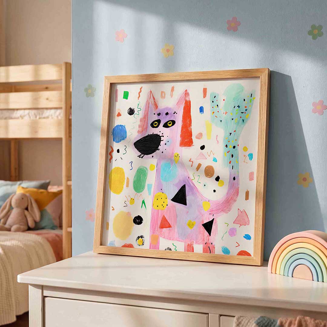 Speelse hond Poster
