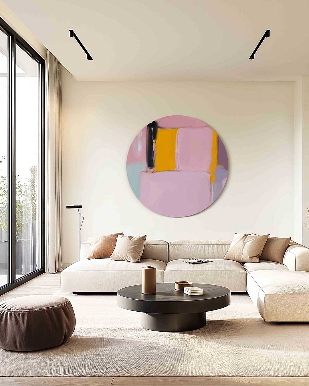 Abstracte vormen Muurcirkel