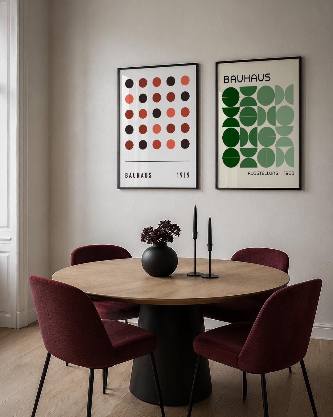 Cirkelritme en kleur Posterset