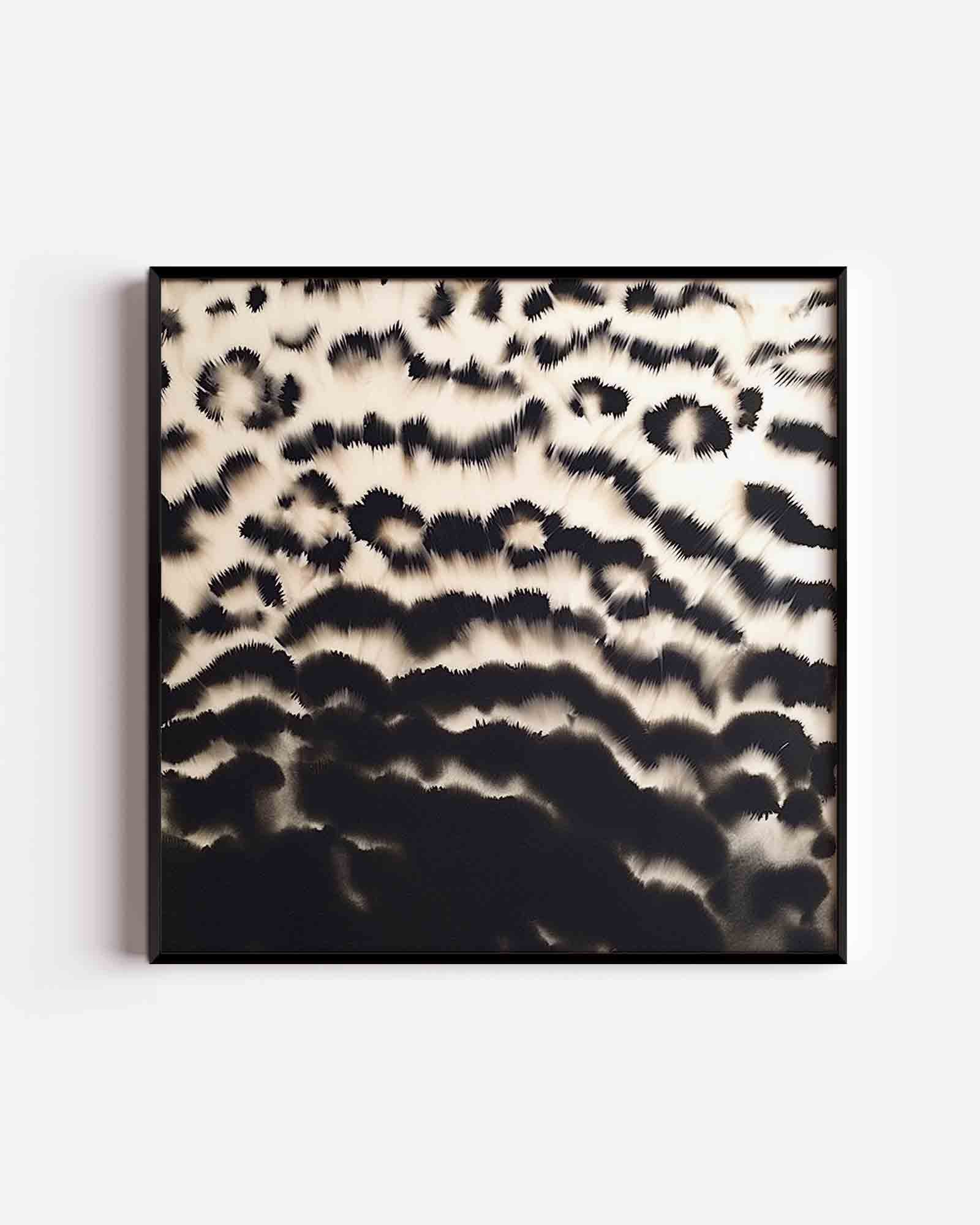 Abstracte zwart wit patroon Poster