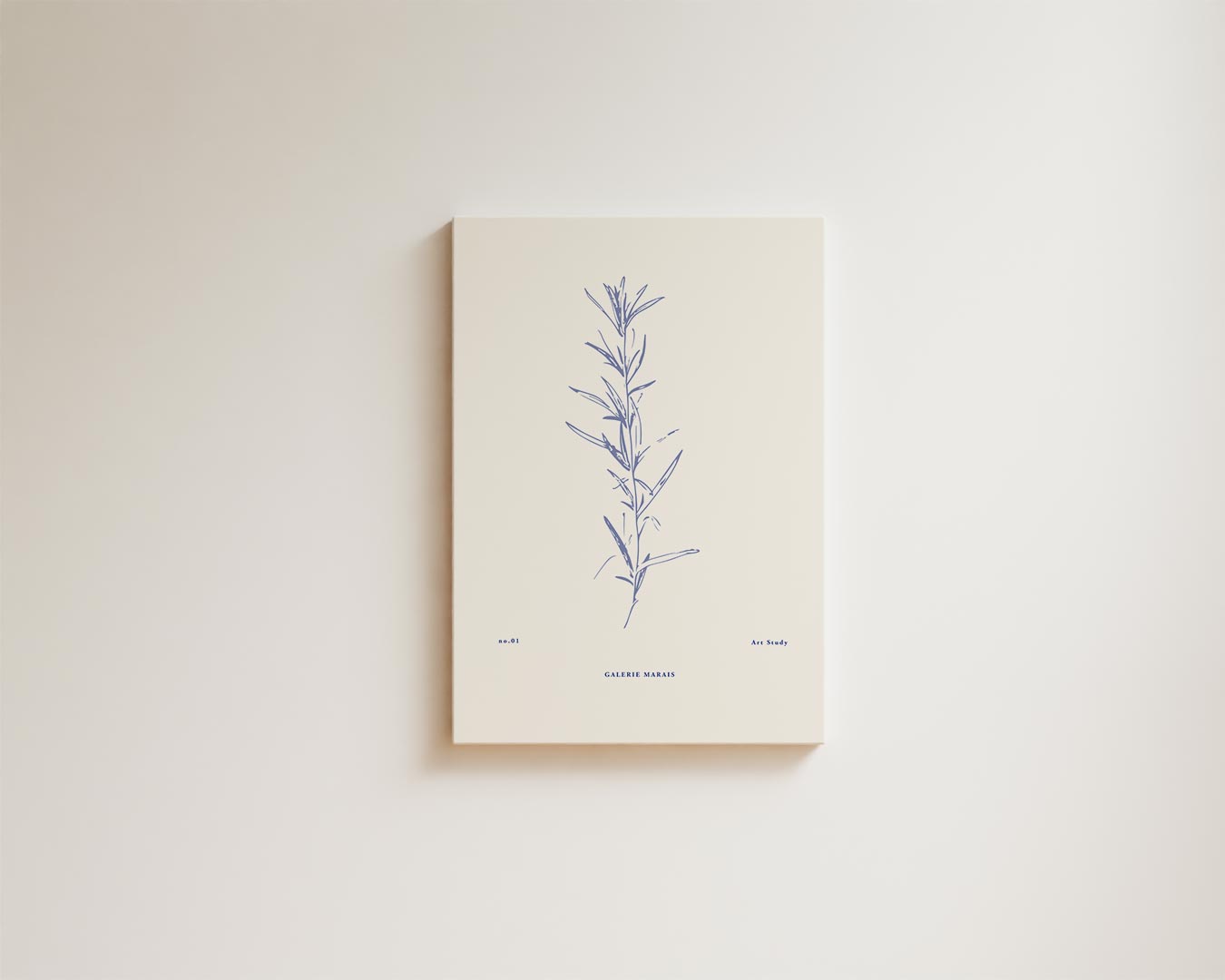Botanische Blauwdruk Kunstwerk-canvas-dibond-plexiglas-wanddecoratie-WallArtistic