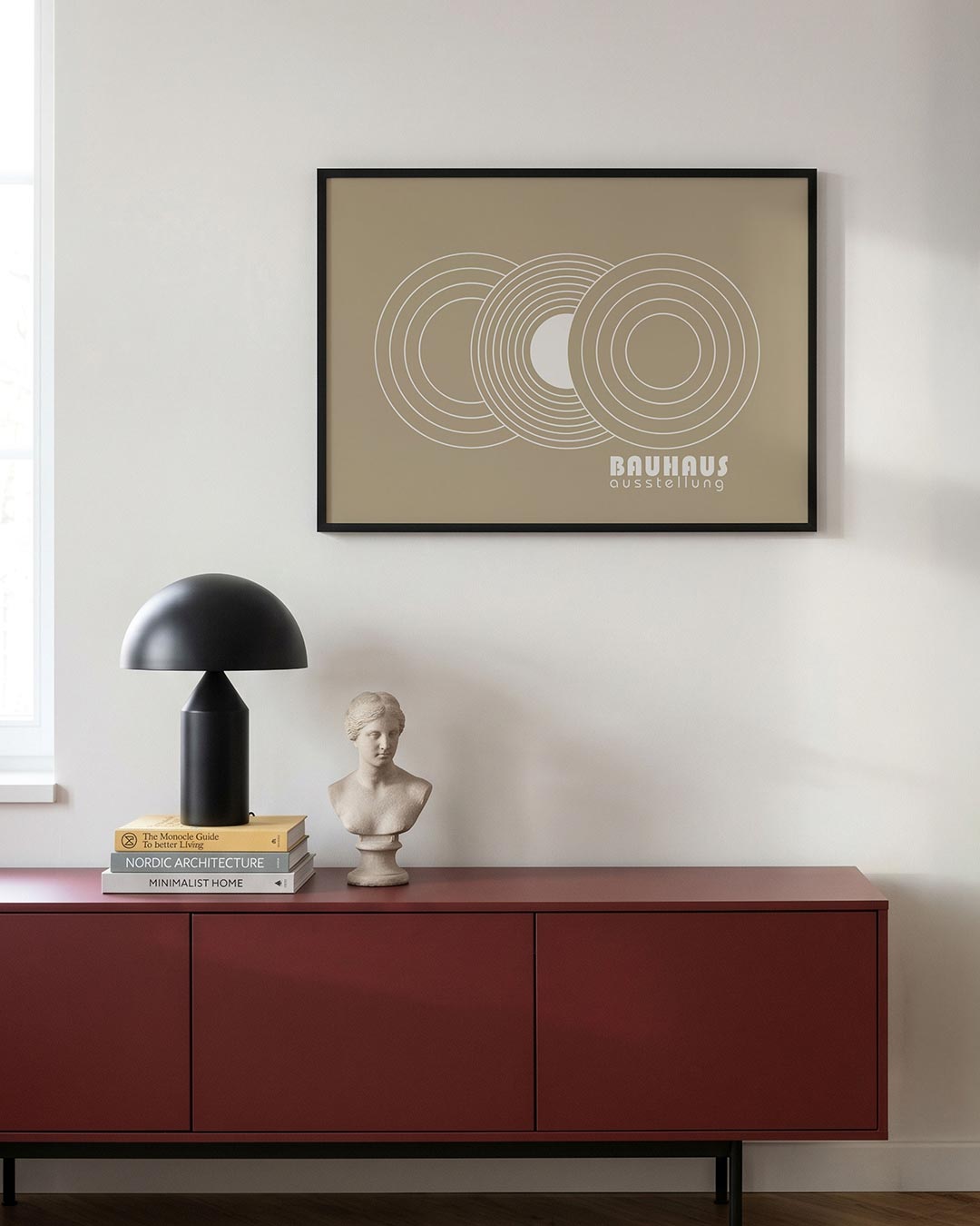 Cirkelvormen en lijnen Poster