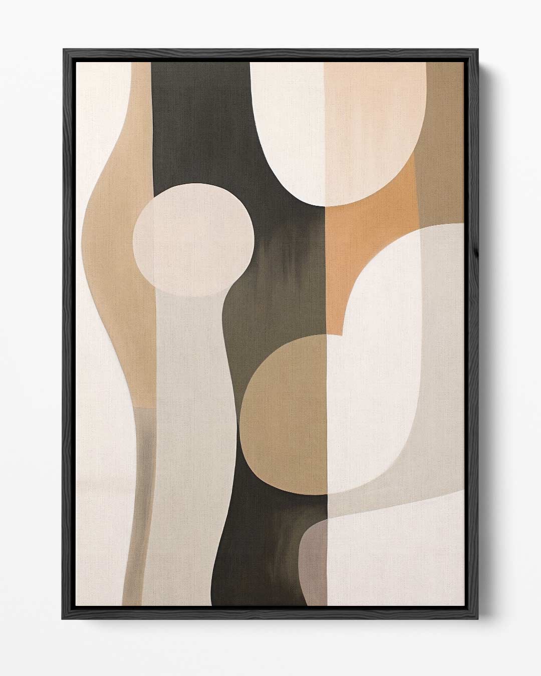 Abstracte Elegantie in Aardetinten Kunstwerk-canvas-dibond-plexiglas-wanddecoratie-WallArtistic