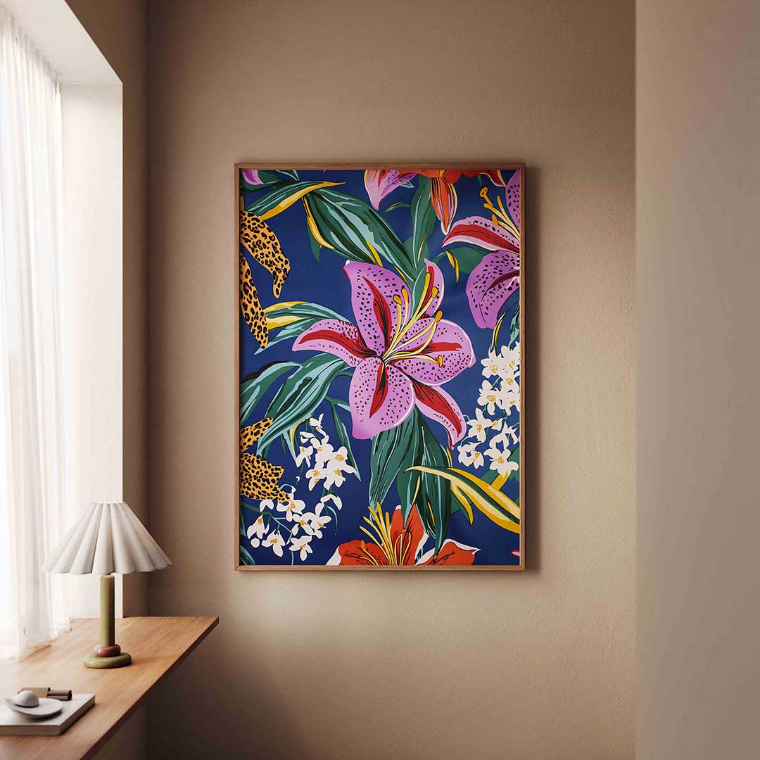 Bloemen en bladeren Poster