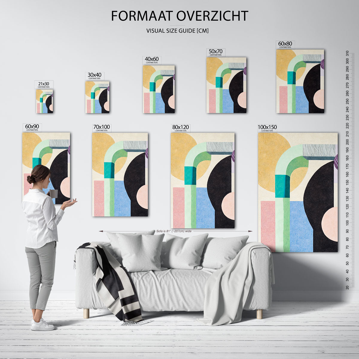 Abstracte vormen Poster
