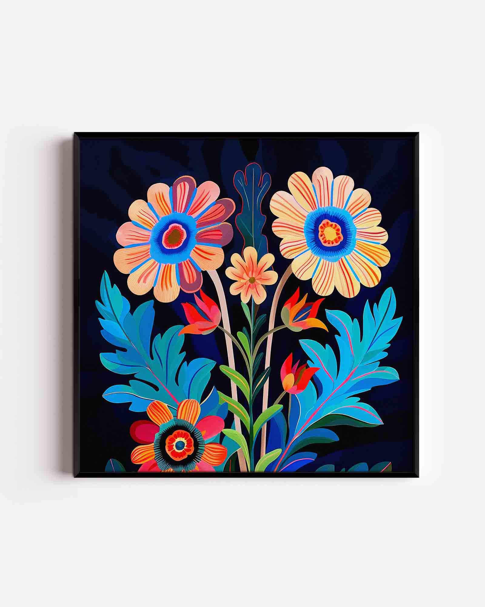 Bloemen en bladeren Poster