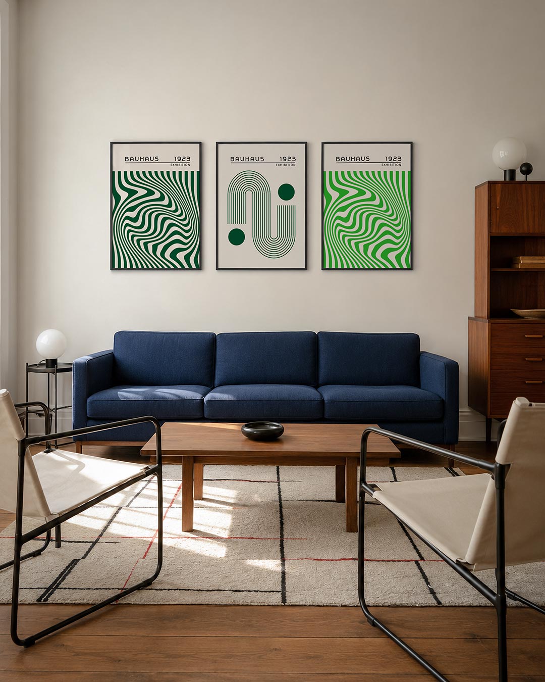 Golvend lijnenspel Posterset