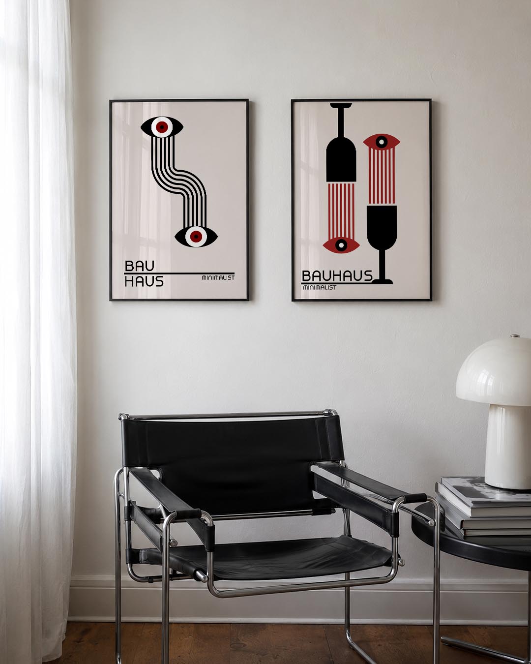 Ooglijnenspel Posterset