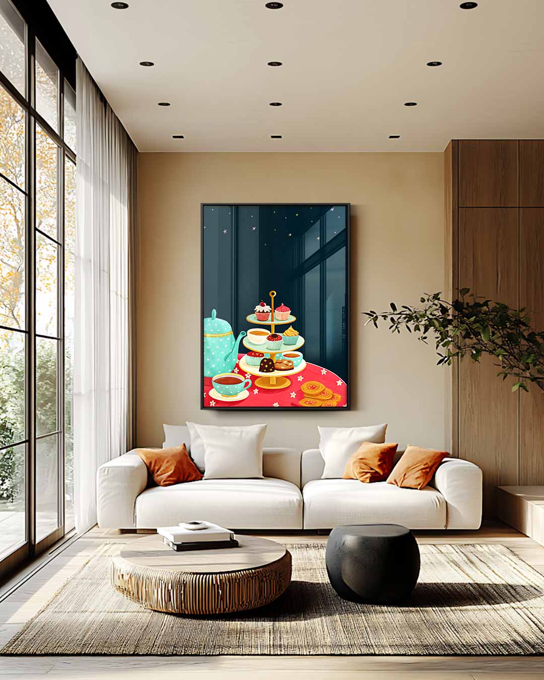 Afternoon Tea Delights Kunstwerk-canvas-dibond-plexiglas-wanddecoratie-WallArtistic