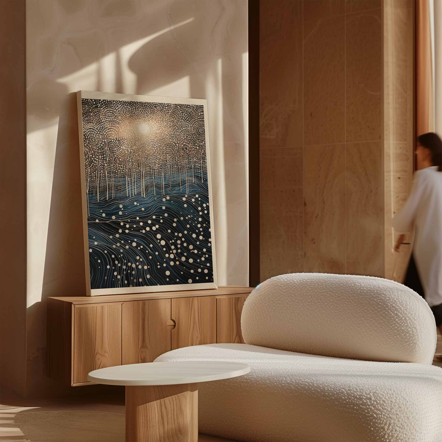 Betoverend Boslandschap in Droomstijl Kunstwerk-canvas-dibond-plexiglas-wanddecoratie-WallArtistic