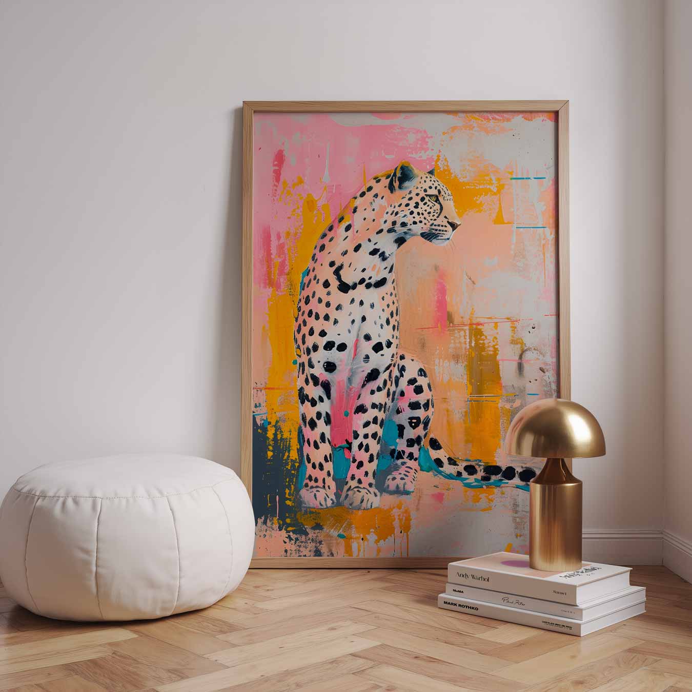 Gevlekte Elegantie - Kunstzinnige Luipaard Poster