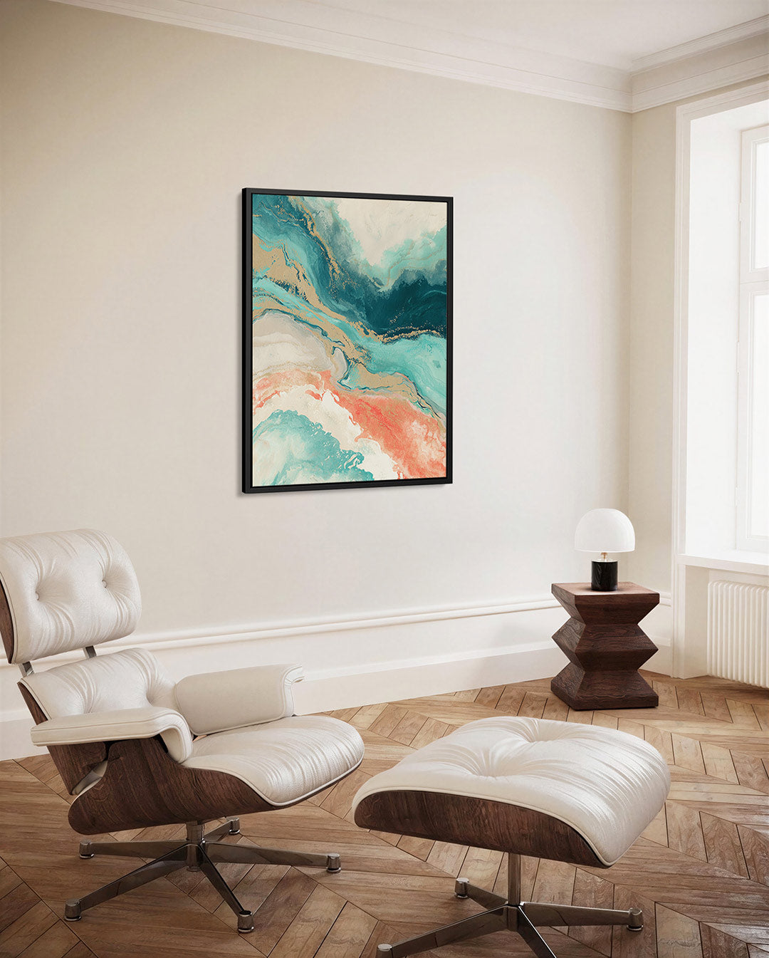 Kleurrijke vloeiende vormen Kunstwerk