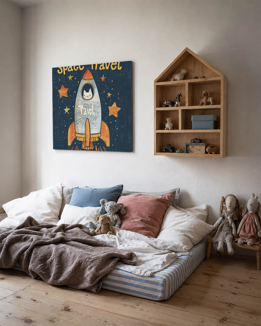 Speelse ruimtereis Kunstwerk