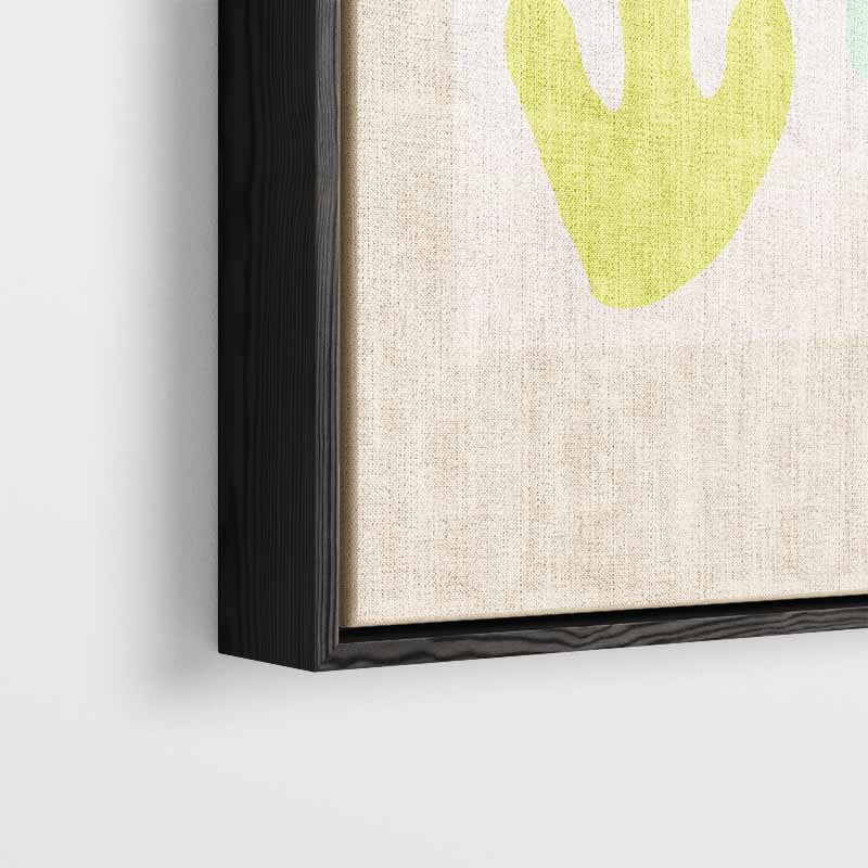 Vrolijke Vormen Abstracte Kunst Kunstwerk-canvas-dibond-plexiglas-wanddecoratie-WallArtistic