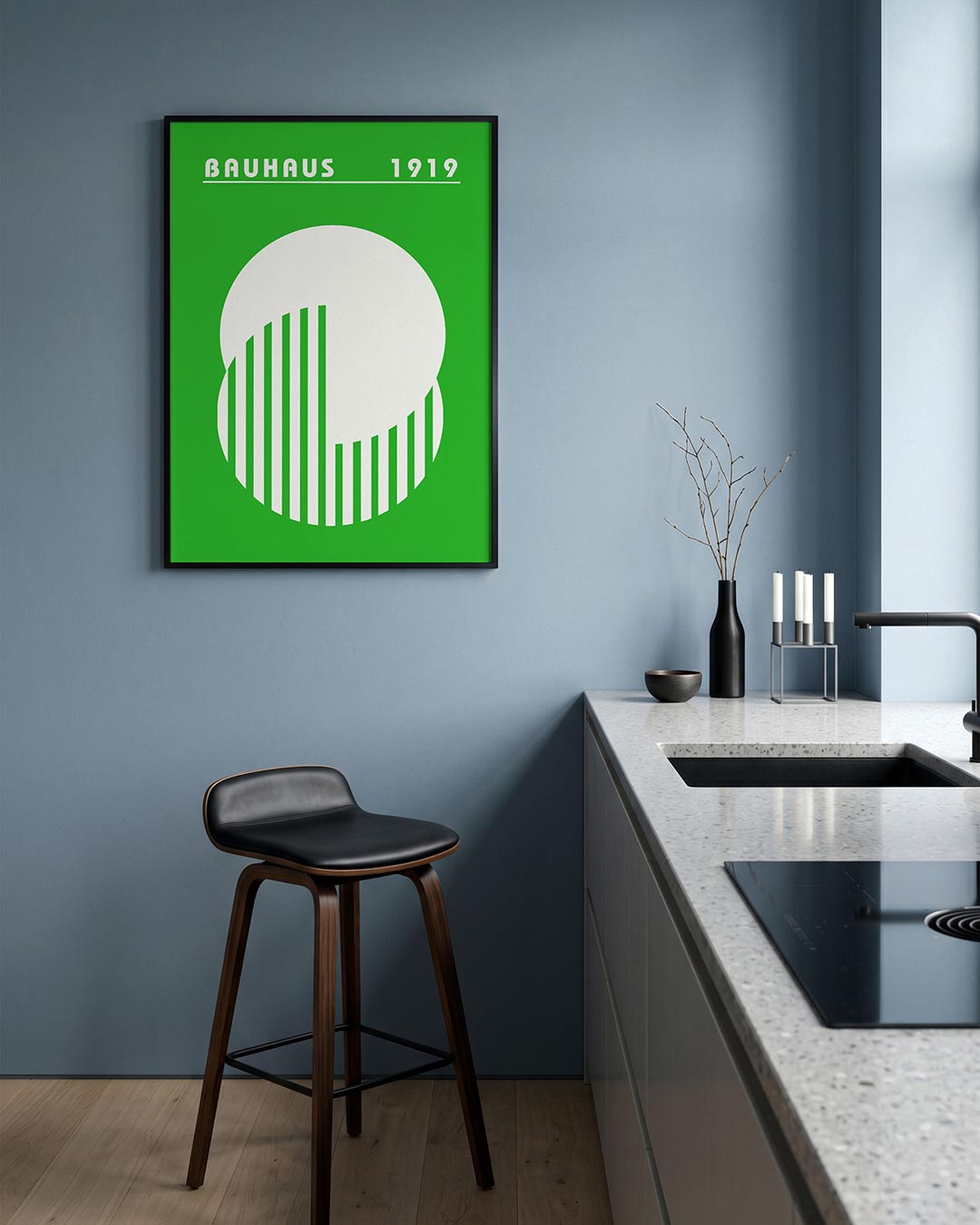 Cirkel en strepen Poster