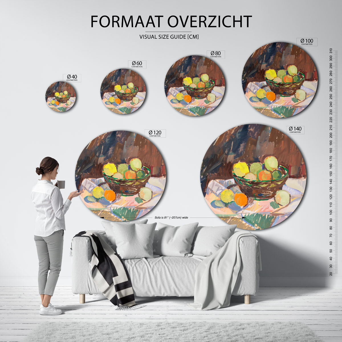 Fruitmand Muurcirkel