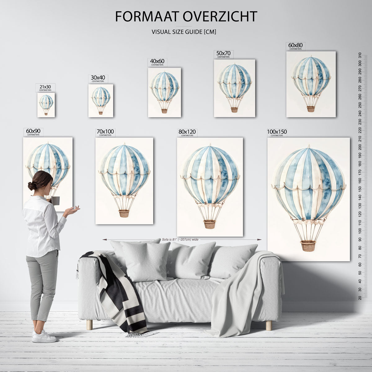 Luchtballon Poster