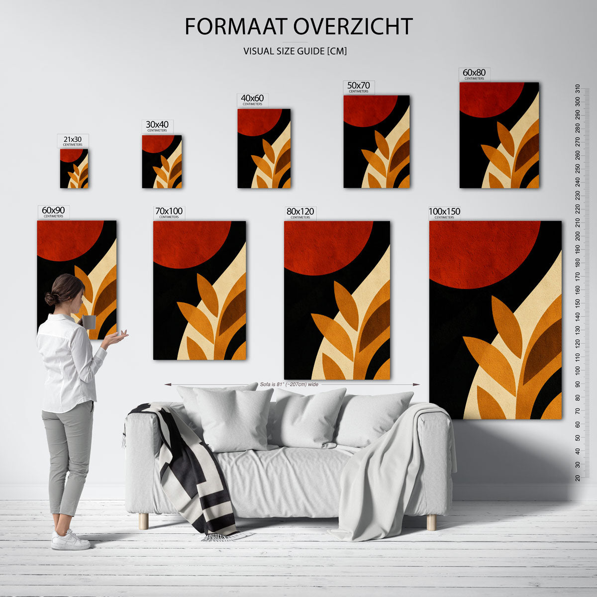 Abstracte vormen Poster