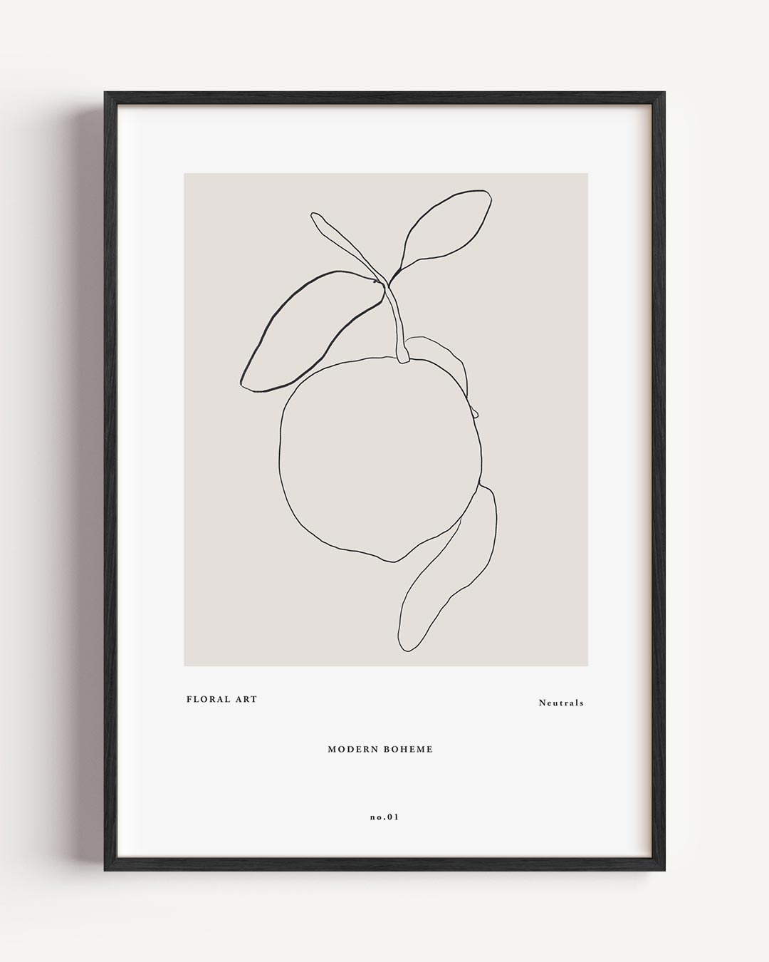 Moderne Boho Lijntekening Poster-WallArtistic