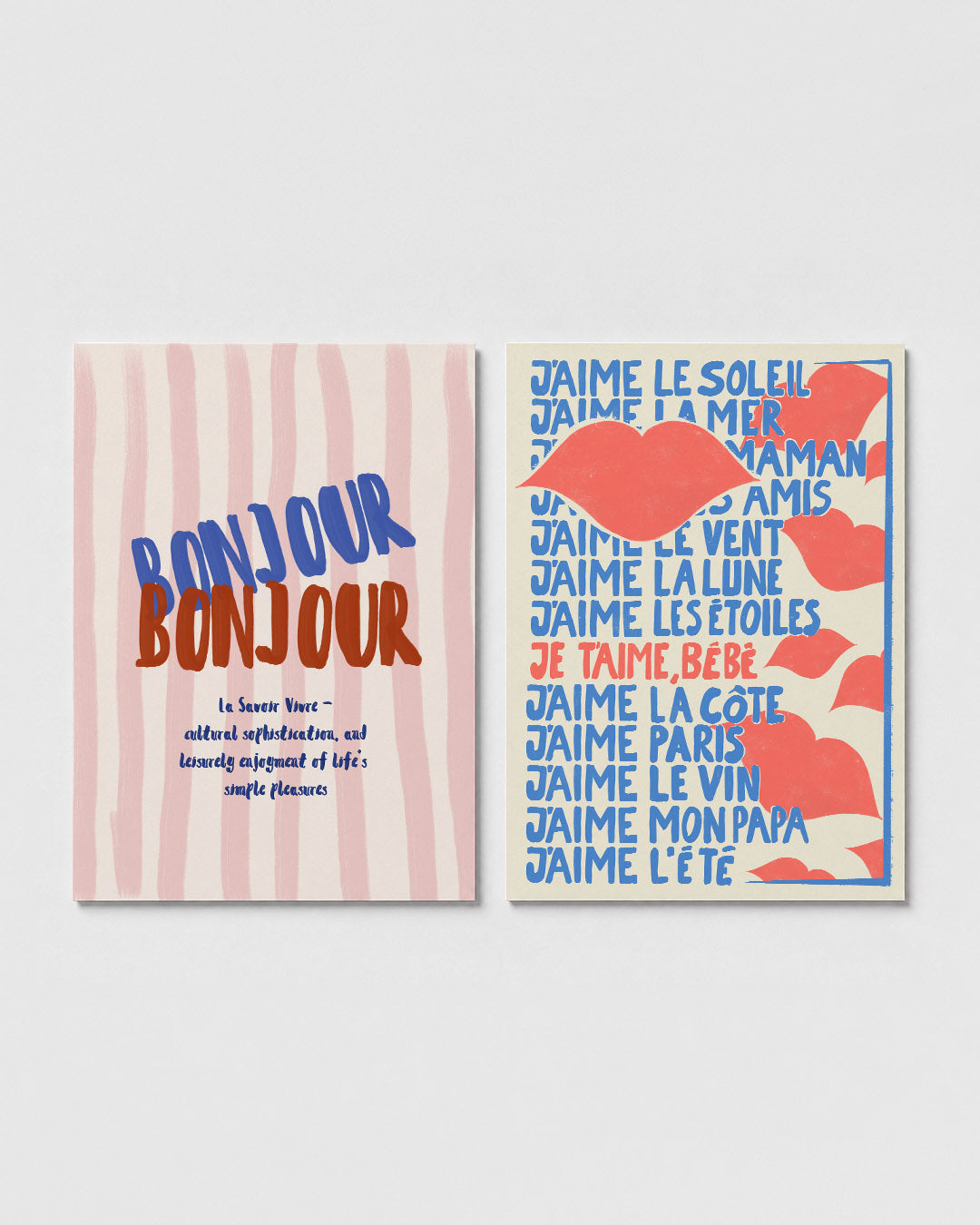 Kleurrijke groet Posterset