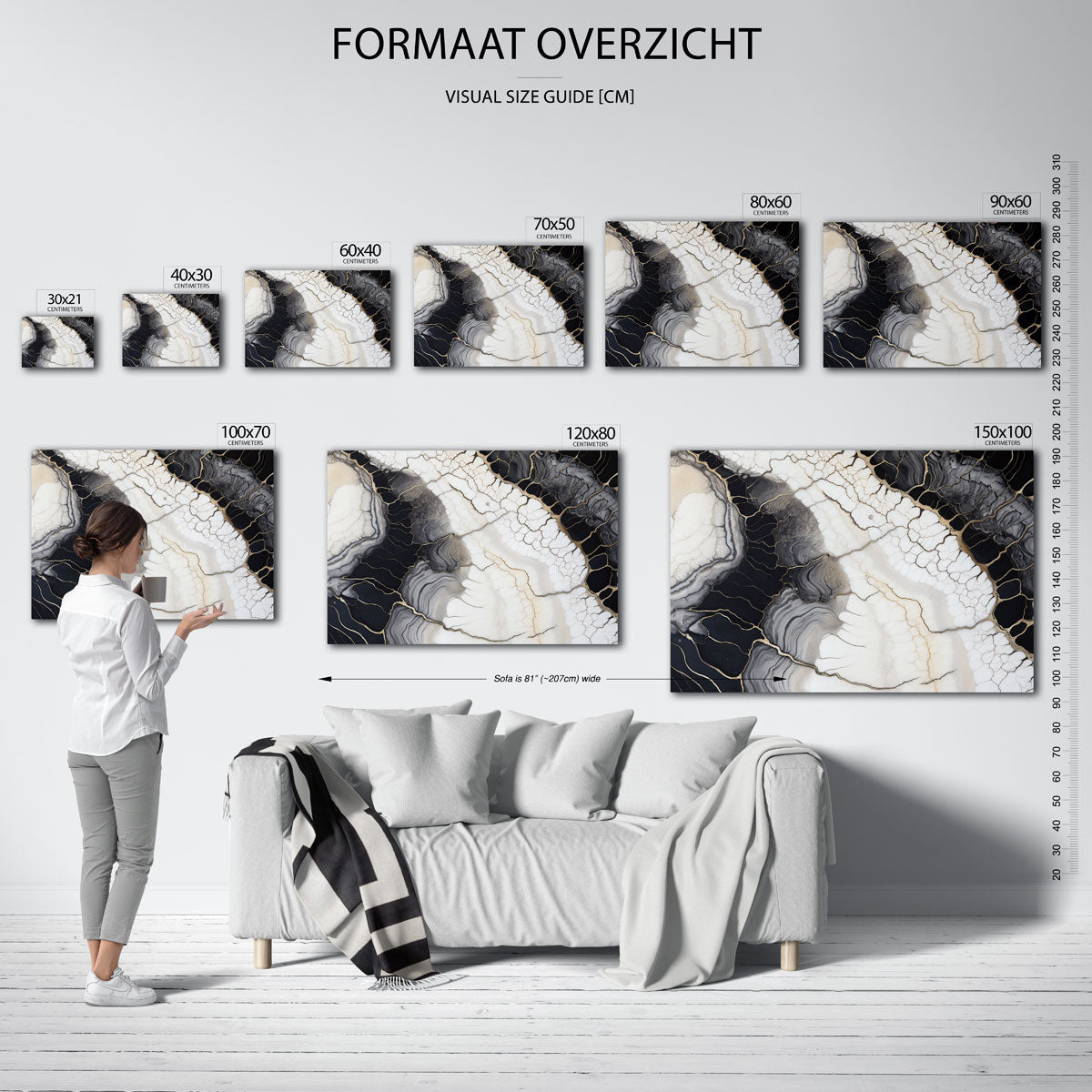 Abstracte lijnen Poster