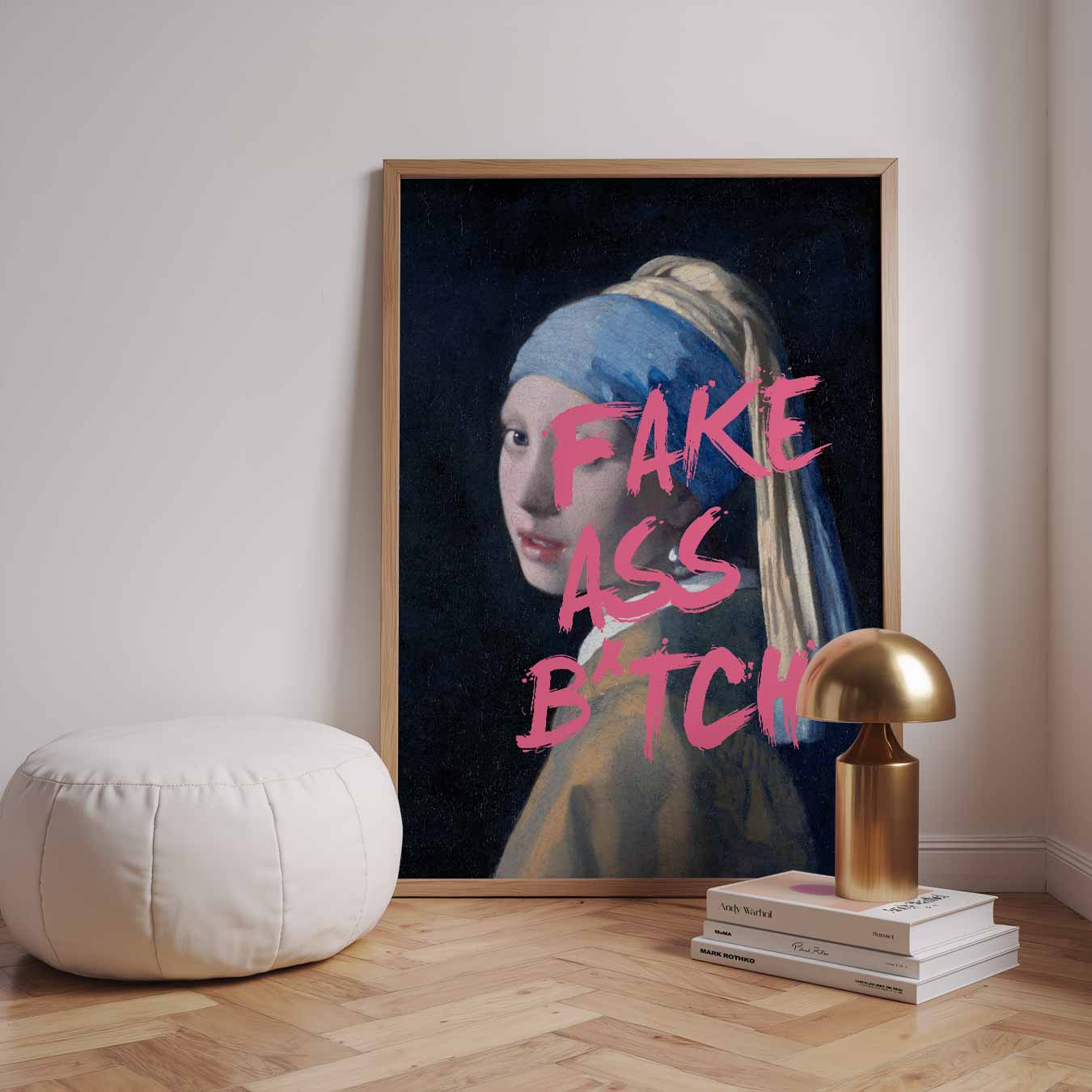 Stoere Meisje met de Parel Poster
