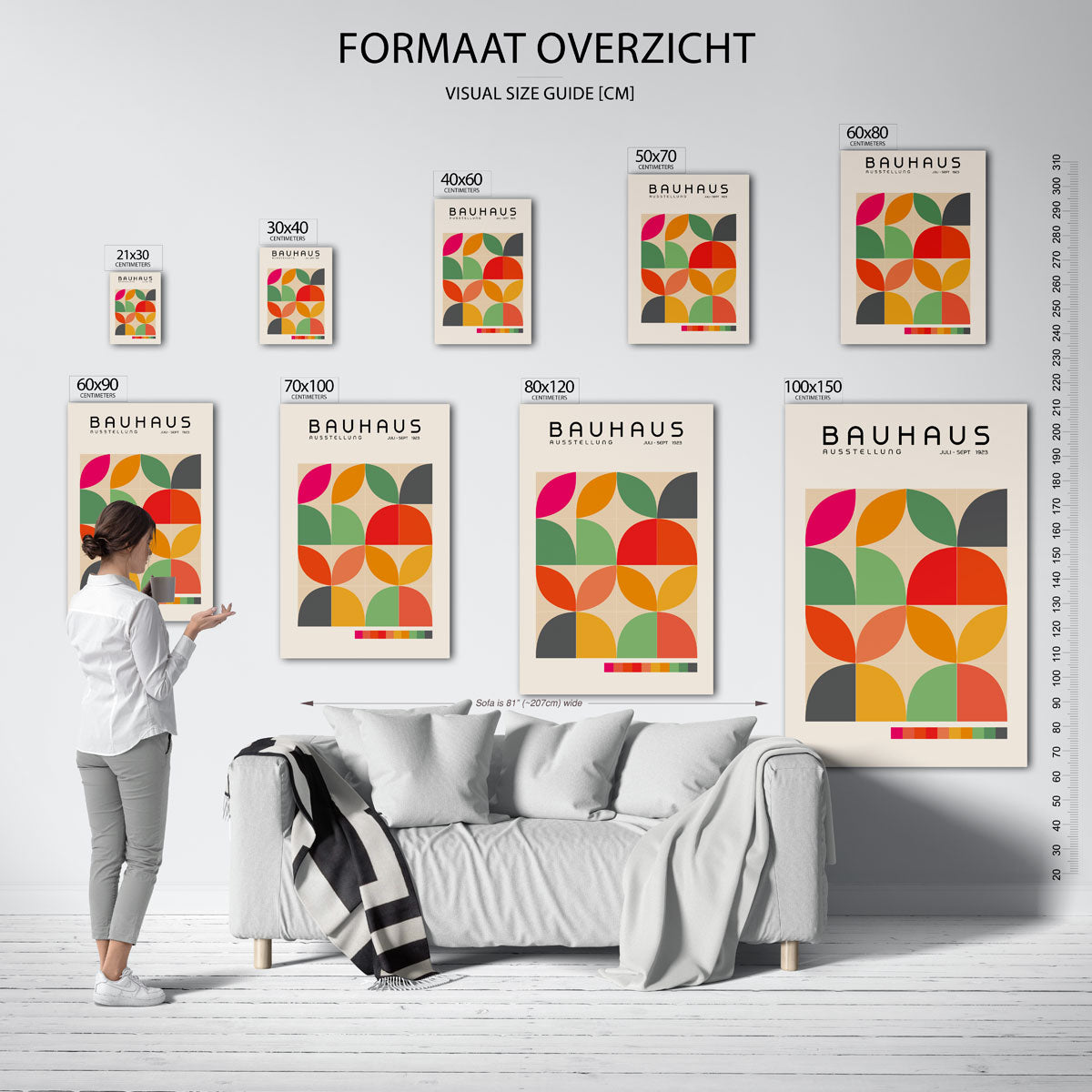 Vorm en kleurvlakken Poster