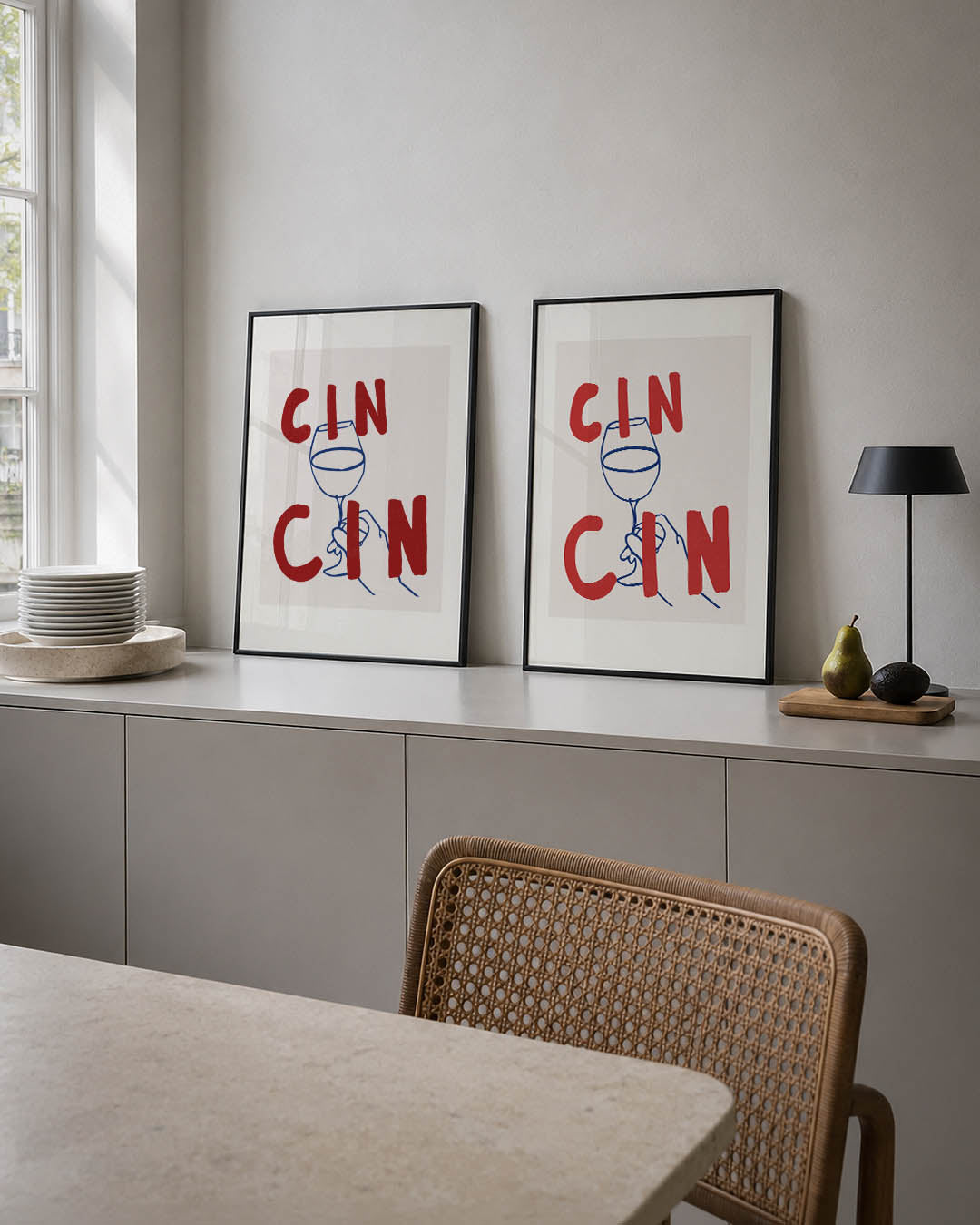 Kleur en lijnenspel Posterset