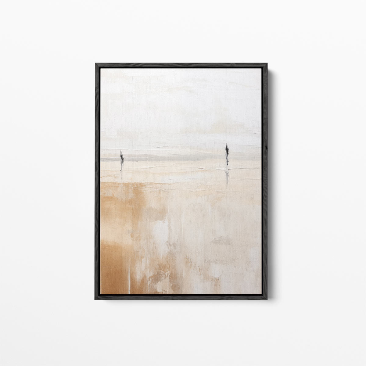 Wandelingen op het Strand Kunstwerk-canvas-dibond-plexiglas-wanddecoratie-WallArtistic