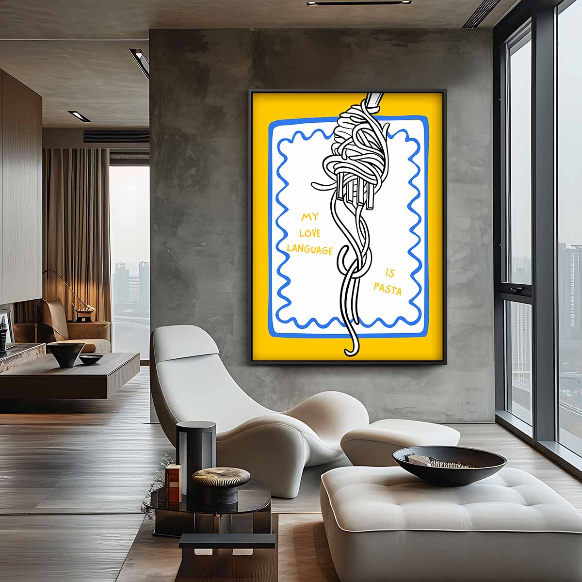 Pastaliefde Wanddecoratie Kunstwerk-canvas-dibond-plexiglas-wanddecoratie-WallArtistic