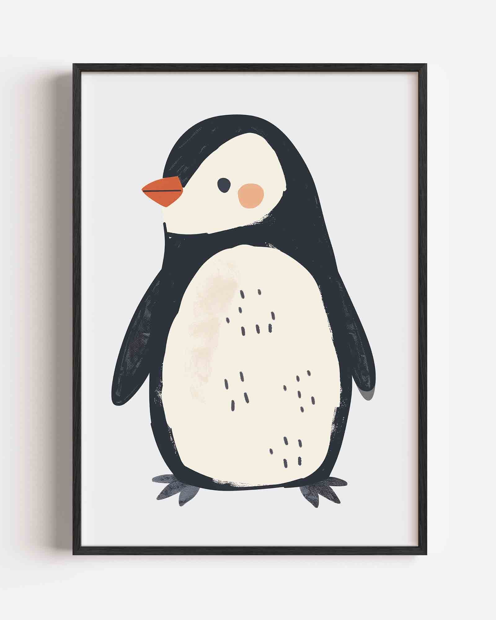 Schattige pinguïn Poster