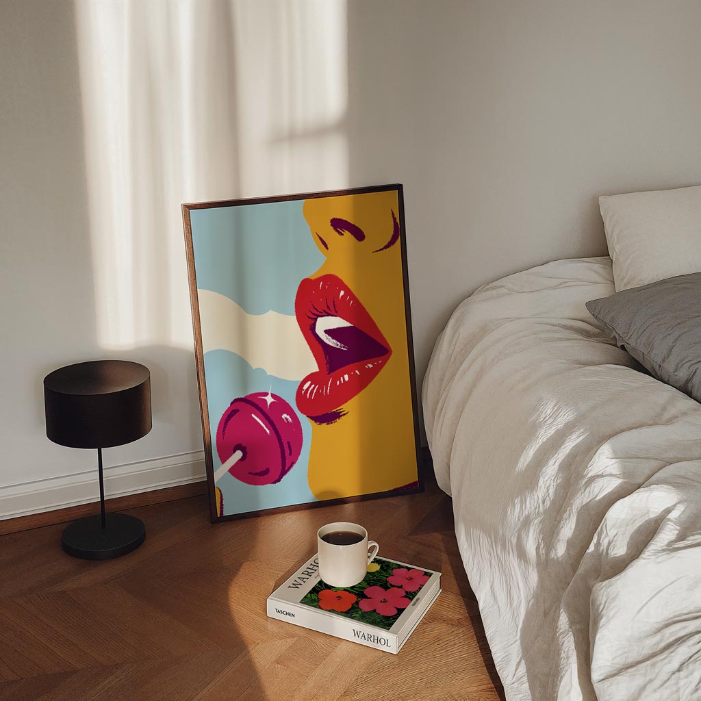 Verleidelijke Lolly Vrouw Poster
