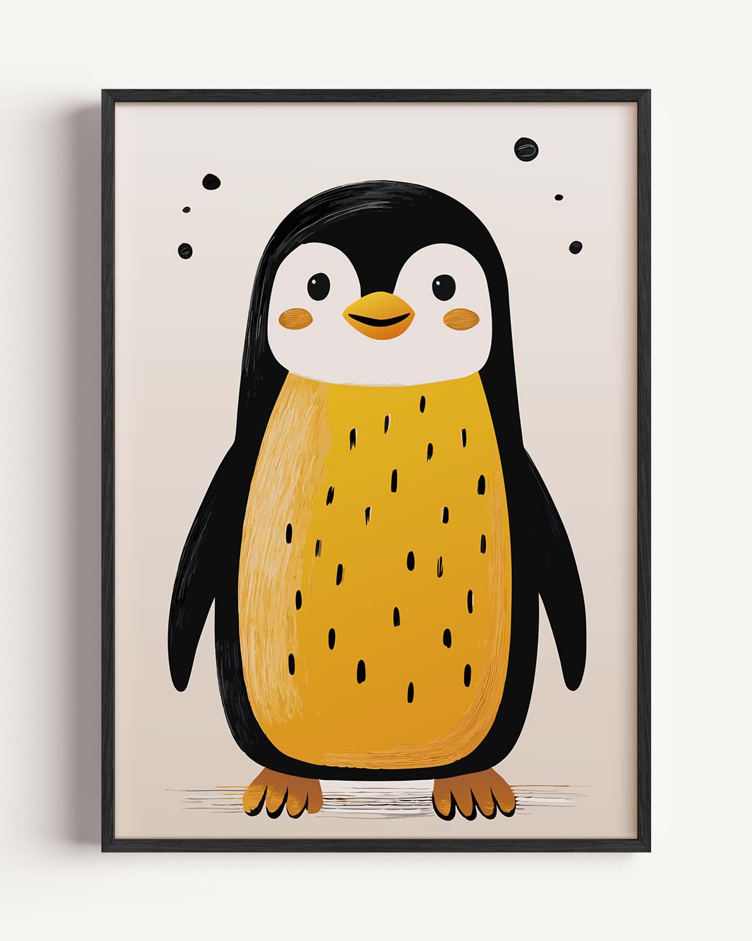 Vrolijke Pinguïn Illustratie Poster
