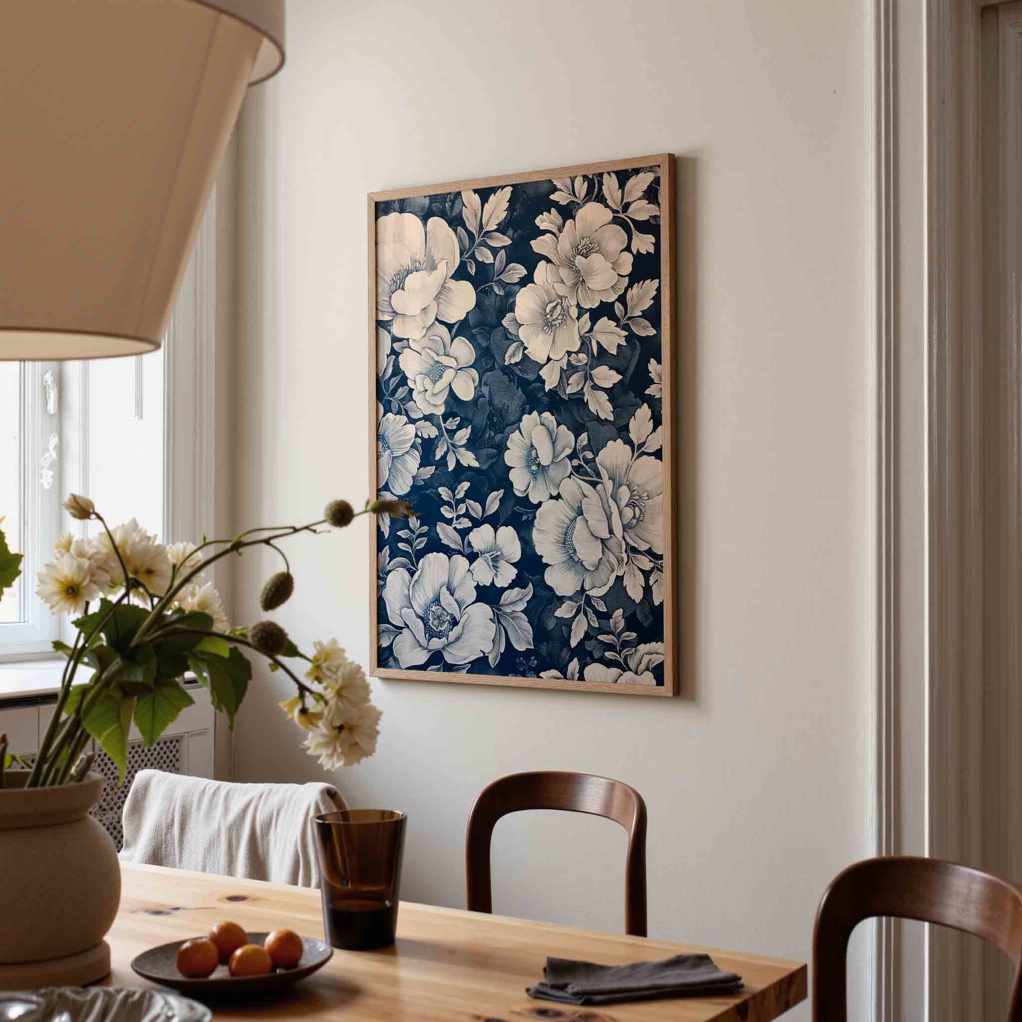 Bloemen en bladeren Poster
