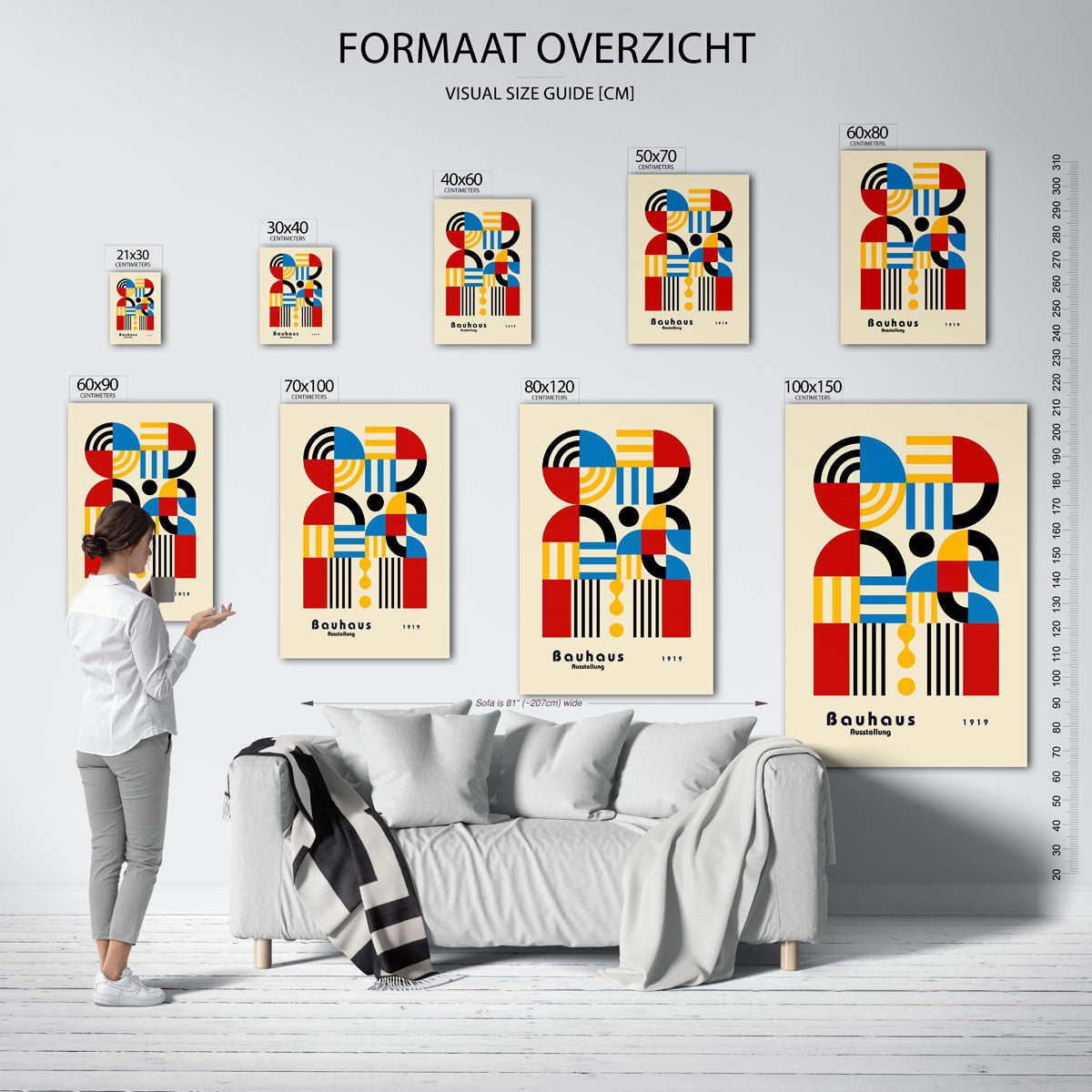 Vormen en kleurvlakken Poster