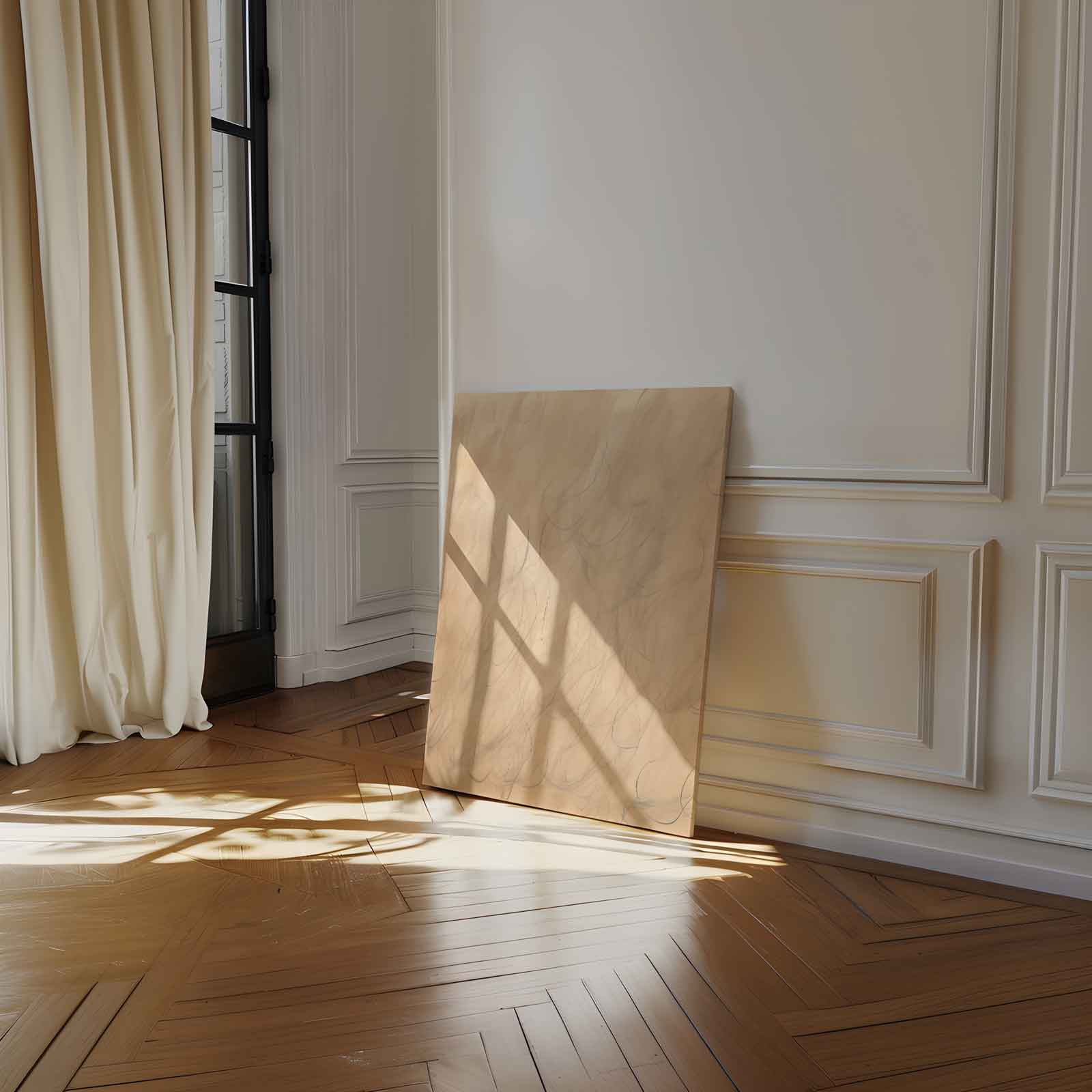 Zachte Woelende Lijnen Kunstwerk-canvas-dibond-plexiglas-wanddecoratie-WallArtistic