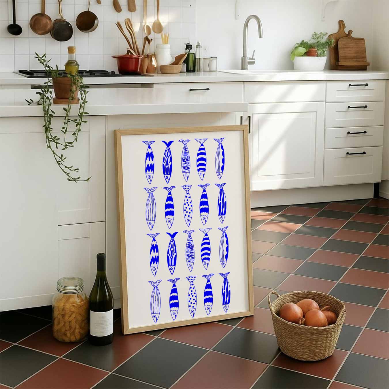 Vrolijke Visjes Wanddecoratie Poster