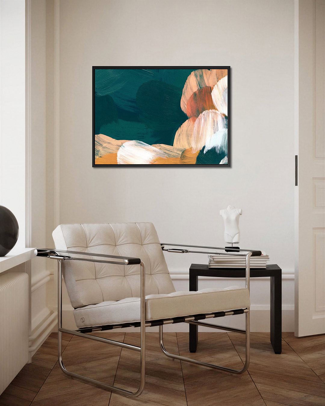 Dynamische kleurencompositie Kunstwerk