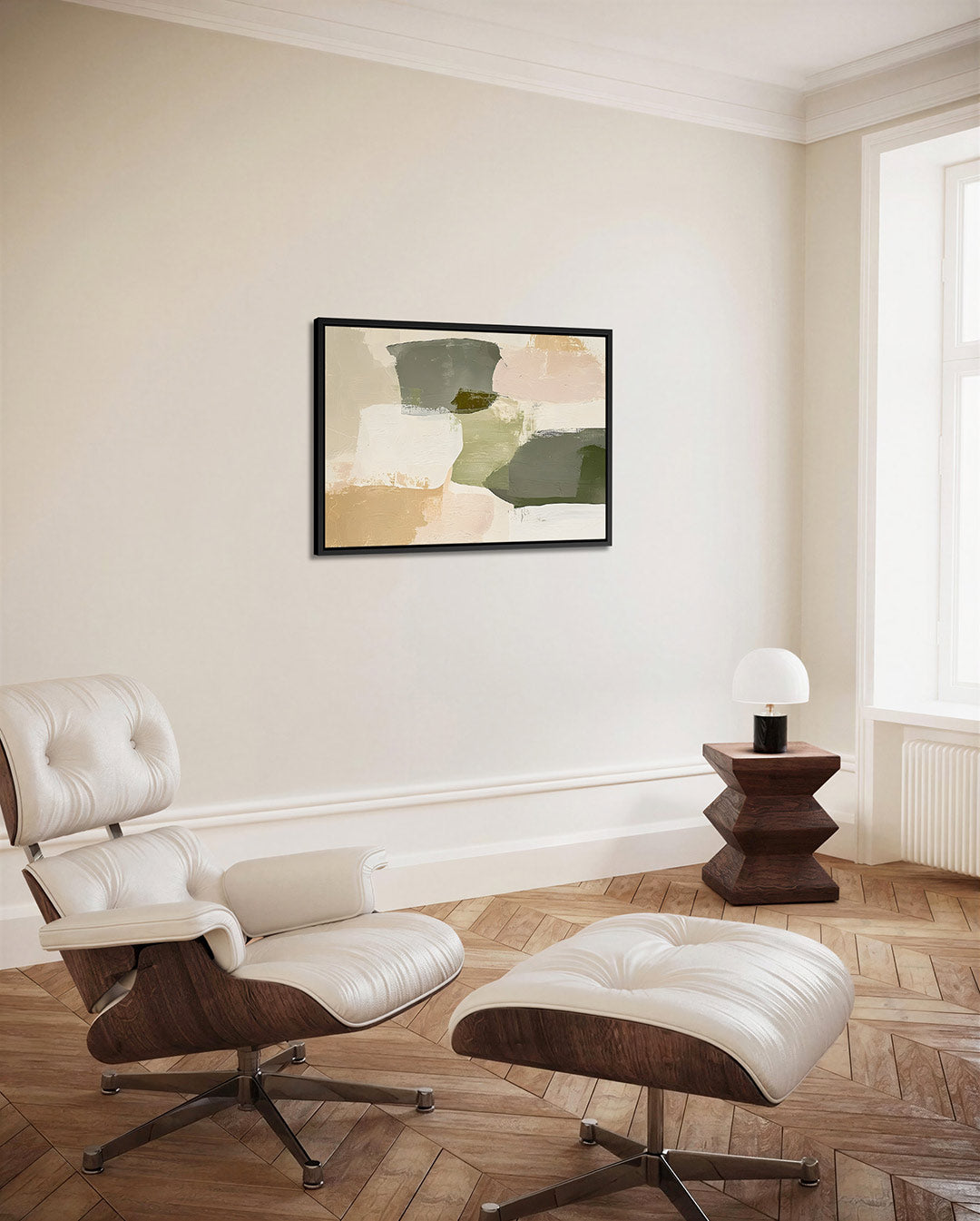 Zachte vormen compositie Kunstwerk