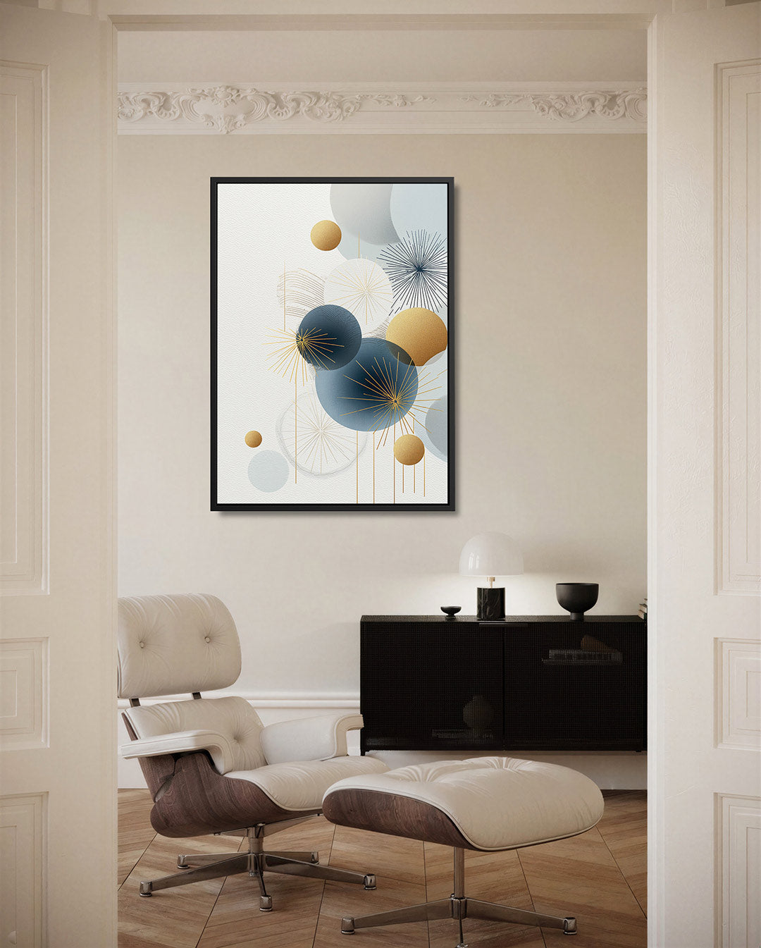 Geometrische cirkelcompositie Kunstwerk