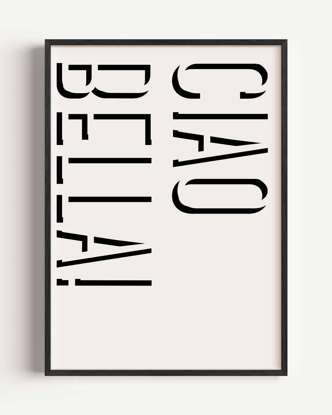 Stijlvolle Ciao Bella Poster
