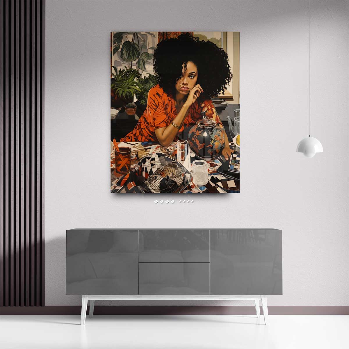 Wereldse Reflectie Kunstwerk-canvas-dibond-plexiglas-wanddecoratie-WallArtistic