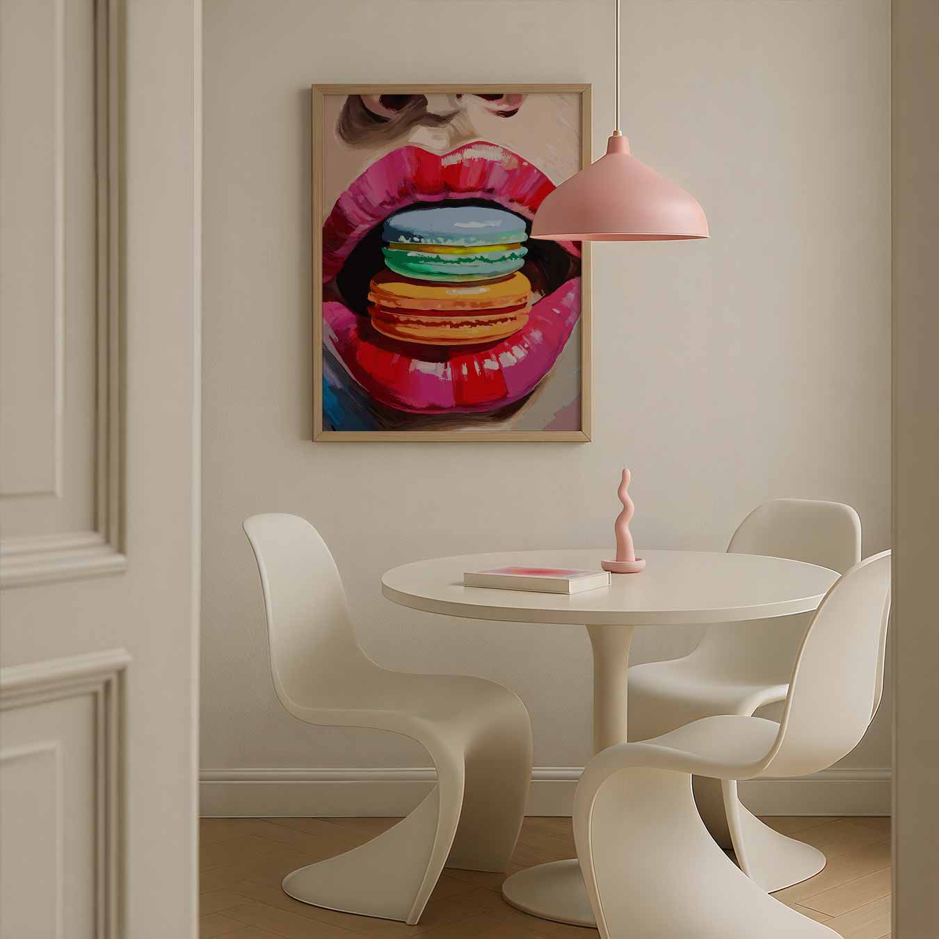 Kleurrijke Macaron Kus Poster