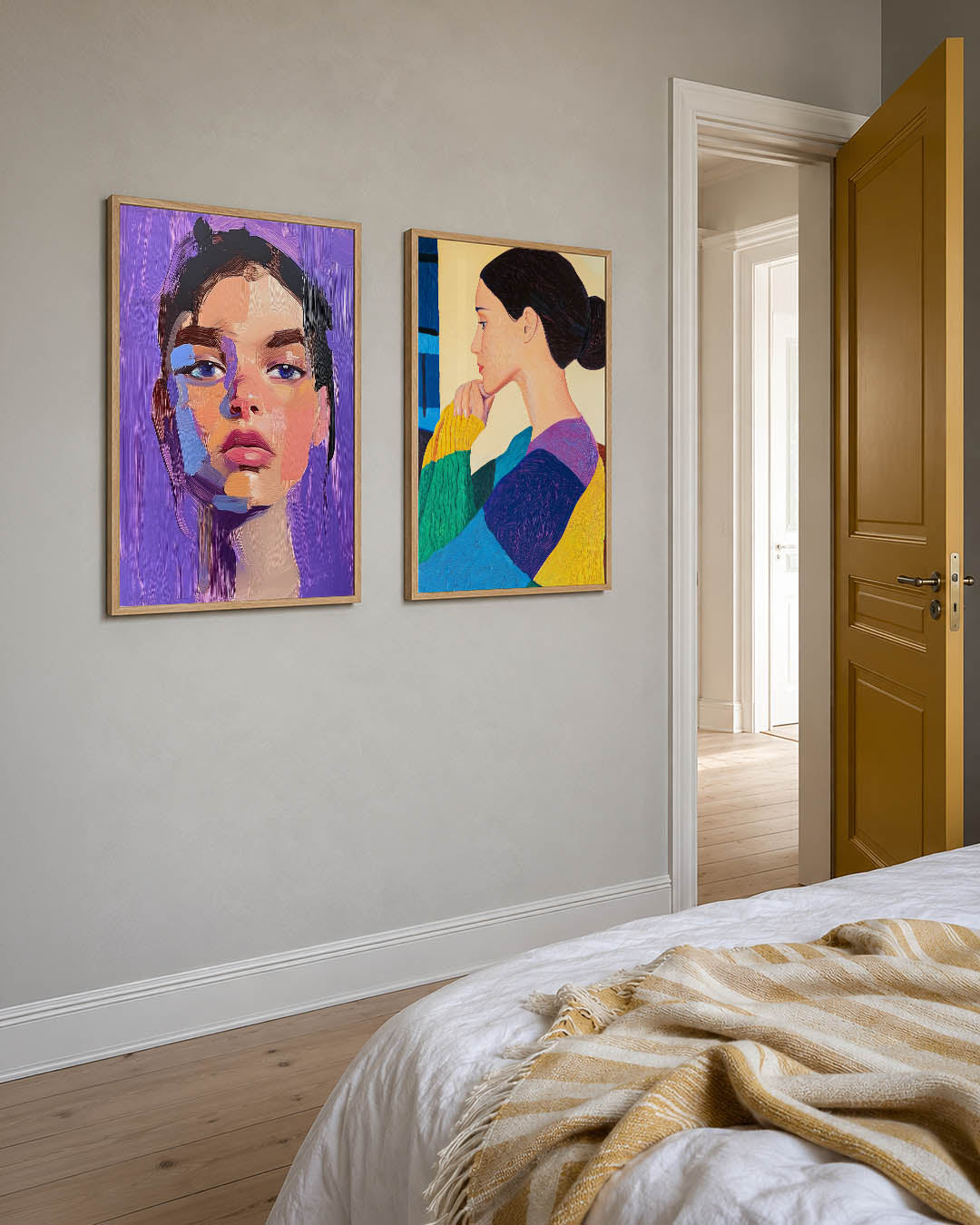 Kleurrijk portret Posterset